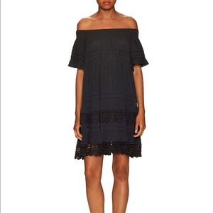 NWOT 1st Sight lace off the shoulder dress XS